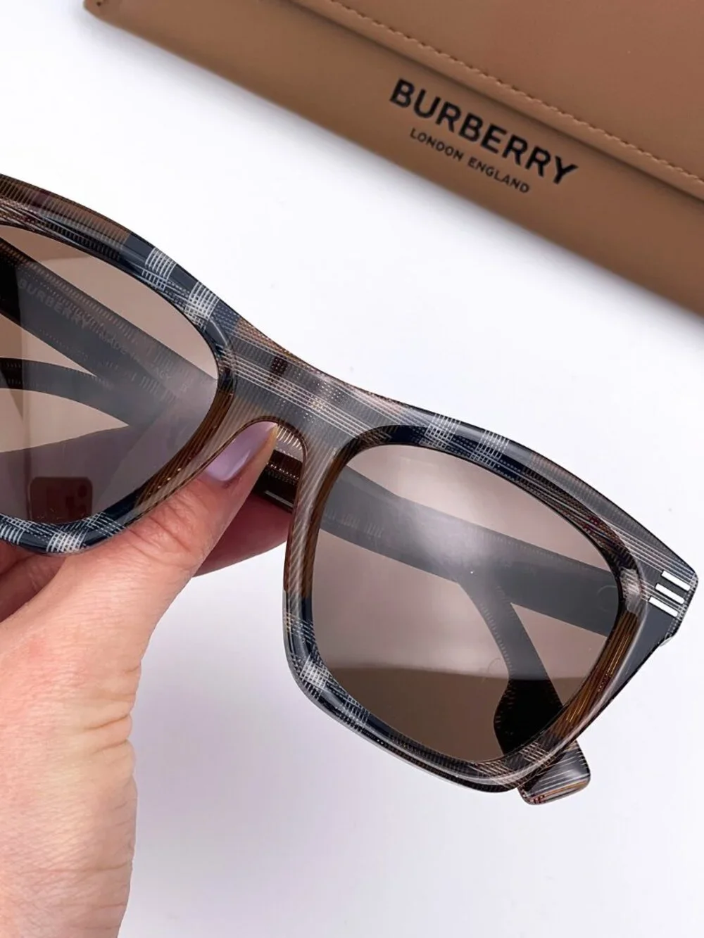 BURBERRY BE4348 396673 BROWN SQUARE SUNGLASSES